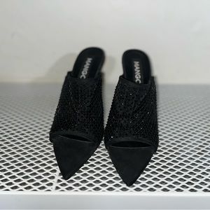 NEW Mango sparkling point toe mule stiletto heel